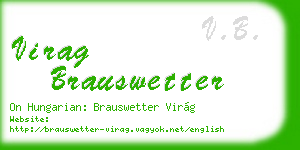 virag brauswetter business card