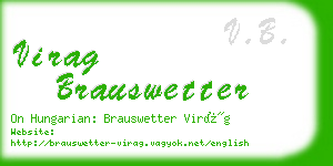 virag brauswetter business card